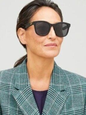 Bottega Veneta BV1080SK 001 Unisex Sunglasses Black Square Frame, Grey Lenses
